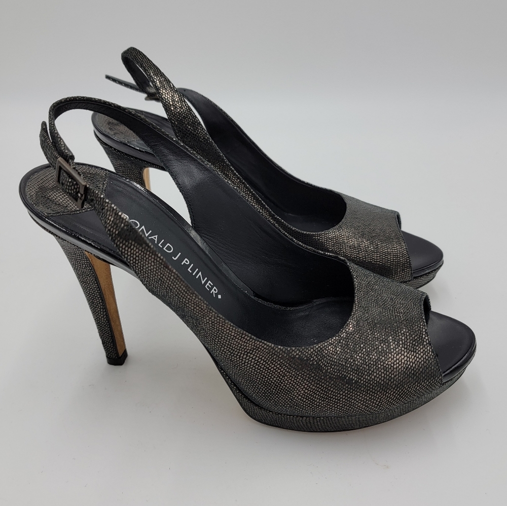Donald J. Pliner sling back, peep-toe shoes